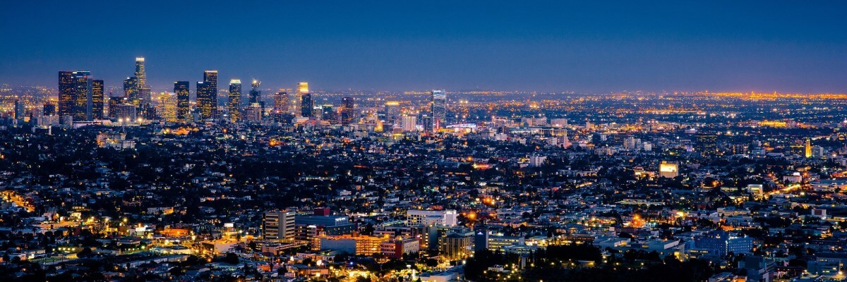 Los Angeles night time view